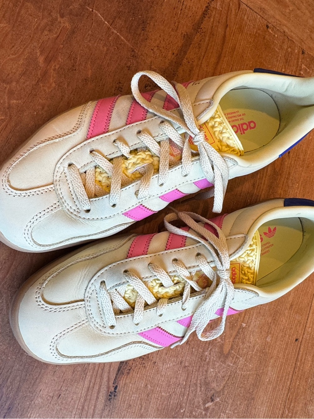 Adidas Women's Yellow & Pink Gazelle